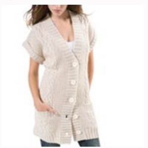 Express metalic button up cardigan